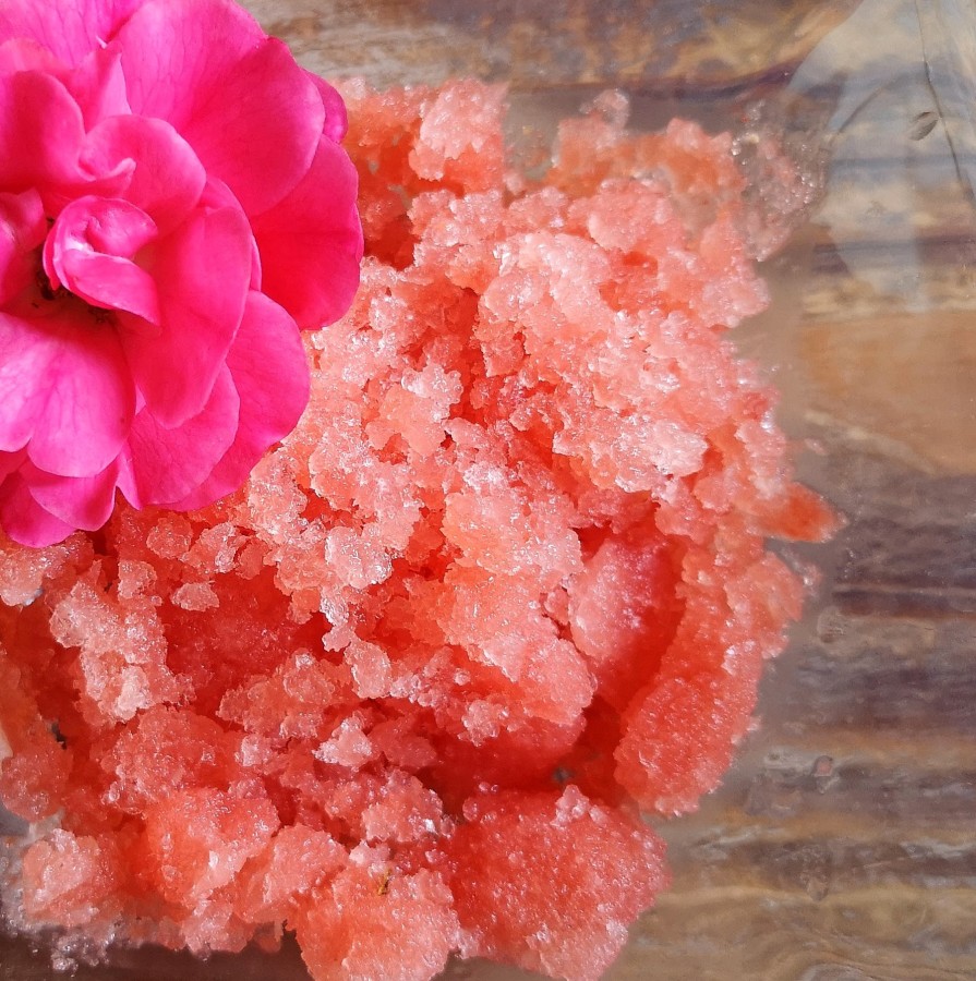 CHILLING WITH ROSES & ANGELS: An Easy Rosewater & Watermelon Granita